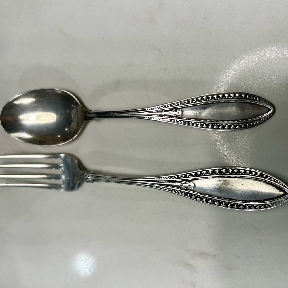 Whiting “Indian” Sterling Youth Set